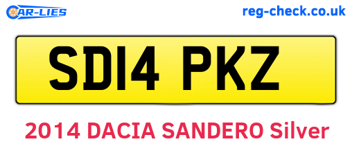SD14PKZ are the vehicle registration plates.