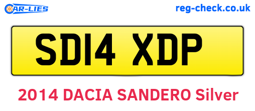 SD14XDP are the vehicle registration plates.