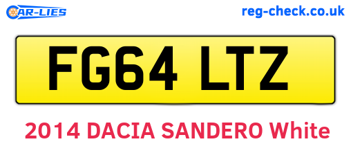 FG64LTZ are the vehicle registration plates.