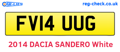 FV14UUG are the vehicle registration plates.