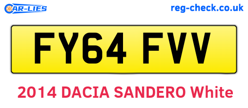 FY64FVV are the vehicle registration plates.