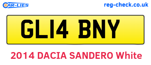 GL14BNY are the vehicle registration plates.