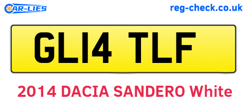 GL14TLF are the vehicle registration plates.