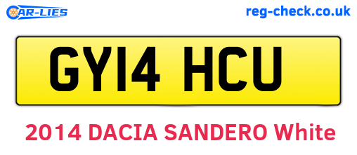 GY14HCU are the vehicle registration plates.