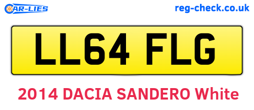 LL64FLG are the vehicle registration plates.