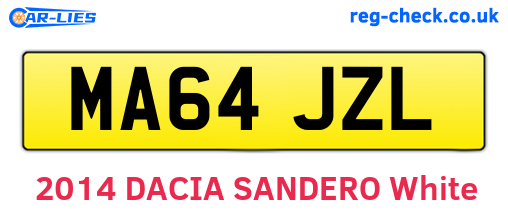 MA64JZL are the vehicle registration plates.