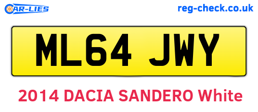 ML64JWY are the vehicle registration plates.