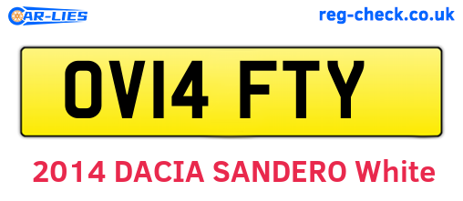 OV14FTY are the vehicle registration plates.