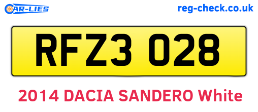 RFZ3028 are the vehicle registration plates.