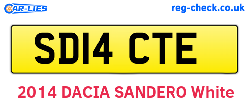SD14CTE are the vehicle registration plates.