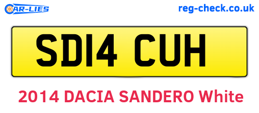 SD14CUH are the vehicle registration plates.
