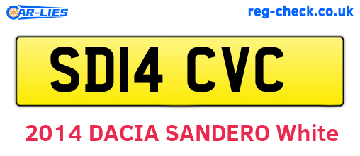 SD14CVC are the vehicle registration plates.