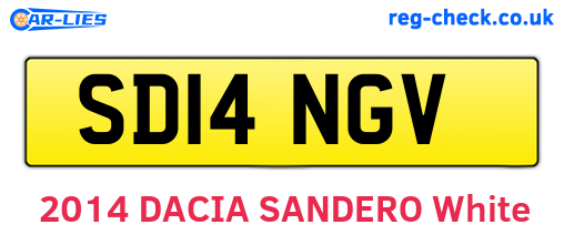 SD14NGV are the vehicle registration plates.