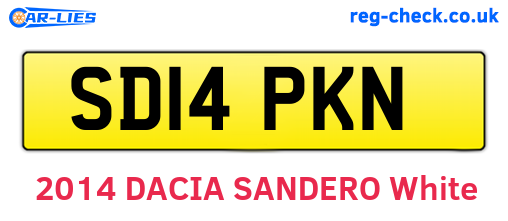 SD14PKN are the vehicle registration plates.