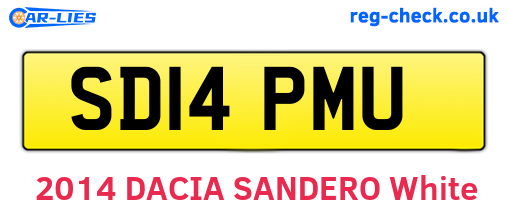SD14PMU are the vehicle registration plates.