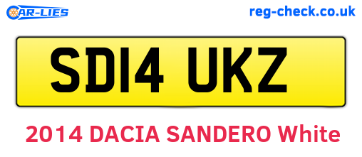 SD14UKZ are the vehicle registration plates.