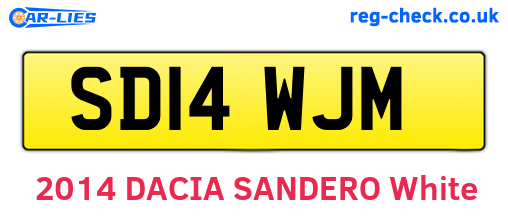 SD14WJM are the vehicle registration plates.