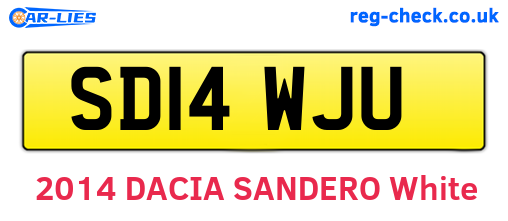 SD14WJU are the vehicle registration plates.