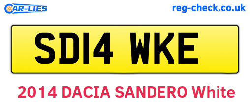SD14WKE are the vehicle registration plates.