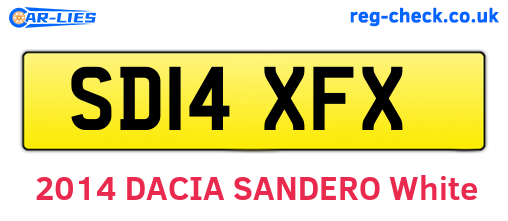 SD14XFX are the vehicle registration plates.