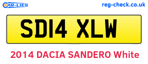 SD14XLW are the vehicle registration plates.