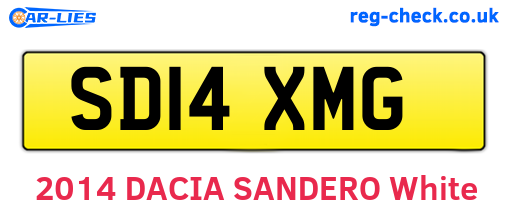 SD14XMG are the vehicle registration plates.