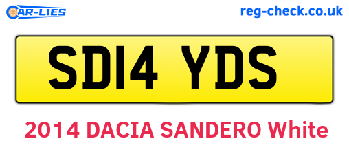 SD14YDS are the vehicle registration plates.