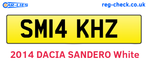 SM14KHZ are the vehicle registration plates.