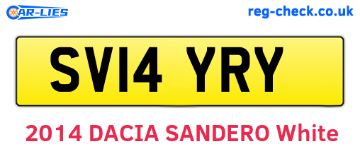 SV14YRY are the vehicle registration plates.