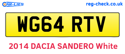 WG64RTV are the vehicle registration plates.