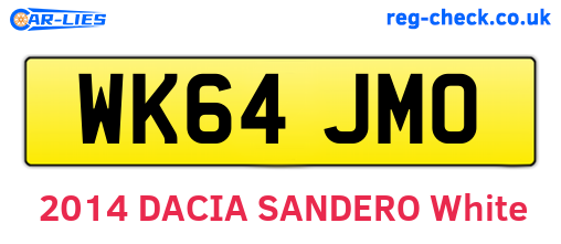 WK64JMO are the vehicle registration plates.