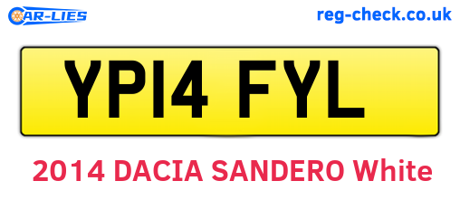 YP14FYL are the vehicle registration plates.