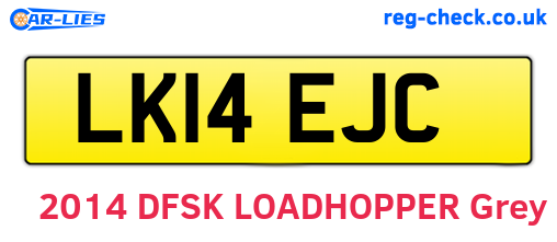 LK14EJC are the vehicle registration plates.