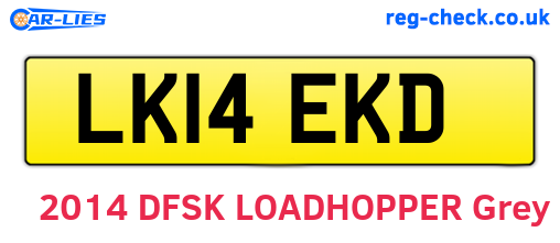 LK14EKD are the vehicle registration plates.