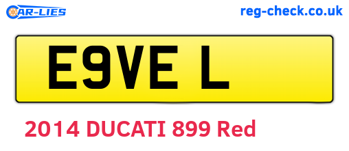E9VEL are the vehicle registration plates.