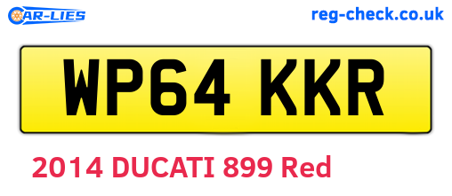 WP64KKR are the vehicle registration plates.