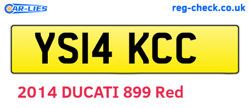 YS14KCC are the vehicle registration plates.