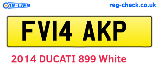FV14AKP are the vehicle registration plates.