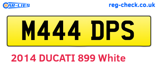M444DPS are the vehicle registration plates.