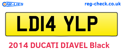 LD14YLP are the vehicle registration plates.