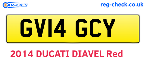 GV14GCY are the vehicle registration plates.