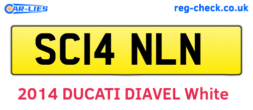 SC14NLN are the vehicle registration plates.
