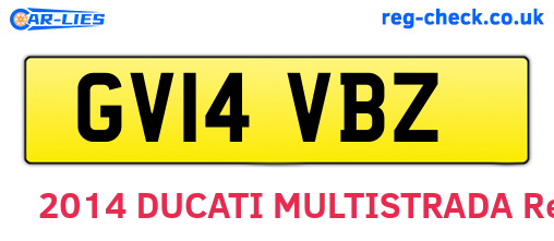 GV14VBZ are the vehicle registration plates.