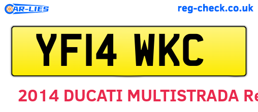 YF14WKC are the vehicle registration plates.