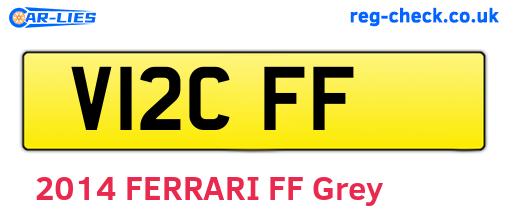V12CFF are the vehicle registration plates.