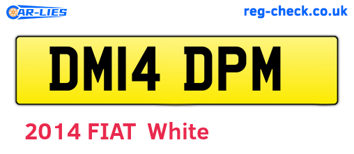 DM14DPM are the vehicle registration plates.