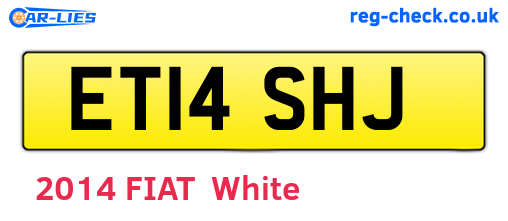 ET14SHJ are the vehicle registration plates.