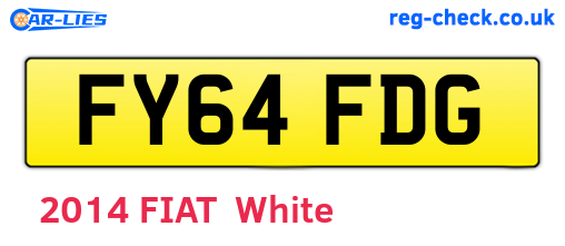 FY64FDG are the vehicle registration plates.