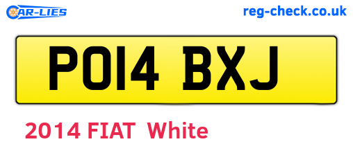 PO14BXJ are the vehicle registration plates.
