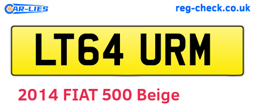 LT64URM are the vehicle registration plates.